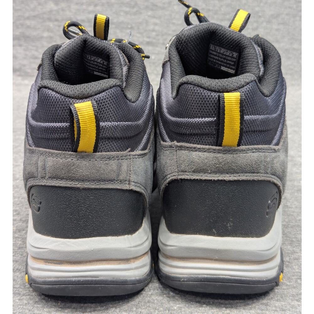 SKECHERS Mens Shoes - Gray/Yellow, Trego Pacifico, Waterproof, Hiking Boots, 8.5 - Picture 4 of 8